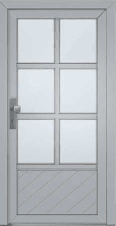 Konstrukční plastové dveře PK32