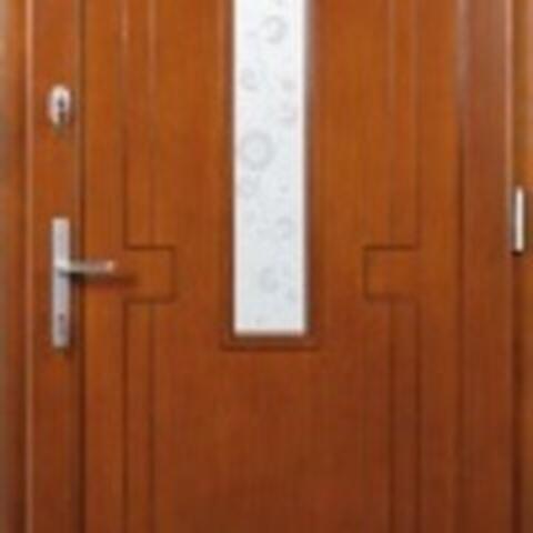 Dřevěné vchodové dveře S03