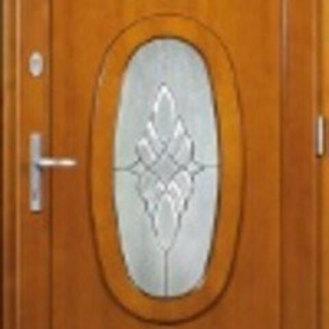 Dřevěné vchodové dveře S08