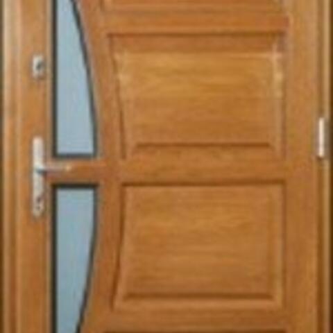 Dřevěné vchodové dveře S14