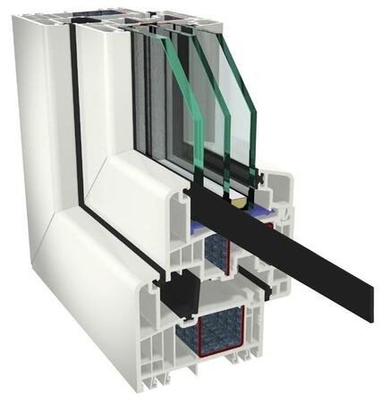 Řez profilu Gealan S9000